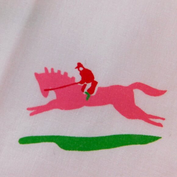 VTG Vested Gentress Kentucky Derby Churchill Downs pink horse racing skirt sz 8 - Picture 1 of 16